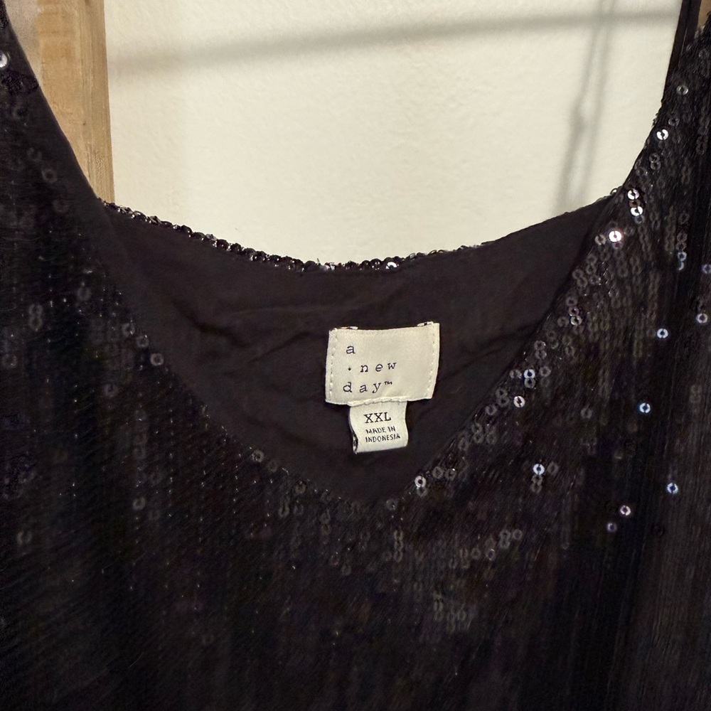 a new day Black Sequin Camisole - Picture 2 of 2